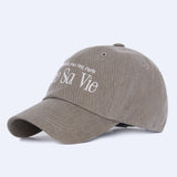VIVRE SA VIE BALL CAP BROWN (6563459104886)
