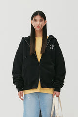 Cherry Bear Hood Zipup_Black (6678738894966)