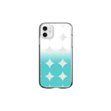 (gel hard) 02 ﻿Skyblue circle gradient phone case