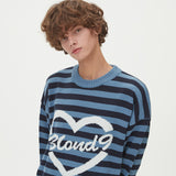 STRIPE HEART ROUND NECK KNIT_BLUE (6612832256118)