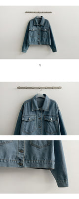 Bailly cropped jean jacket