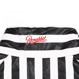 BSR2223FWJK008 STRIPE LOGO PADDING JUMPER WHITE BLACK