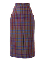 CHECK MIDI SKIRT_PURPLE (6638376845430)
