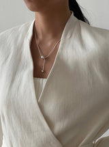 [92.5silver] big ball necklace