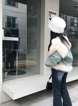 Y2Kフェミニンブーツカットパンツ