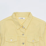ラピラスブロンドルースフィットクロップダイングジャケット / LAPILLUS HAEUN WORN BLONDE LOOSEFIT ‍CROP DYEING JACKET‍ [26619]