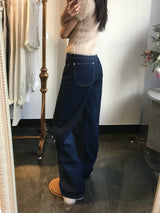 ワイドフィットデニムパンツ / WIDE FIT DARK BLUE DENIM PANTS [17789]