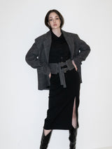 Fantasia Corset Wool Jacket (BLACK)