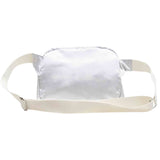 Luna shirring cross baga (silver) (6684442525814)