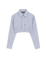 イエロータップクロップシャツ/YELLOW TAP CROP SHIRT LIGHT BLUE