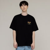 スモールマルチカラースマイルレオパードショートスリーブTシャツ / Small Multi-Color Smile Leopard Short-Sleeved T-shirt