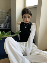 オレオ オープン ショルダー ニット トップ / Oreo open shoulder knit top