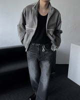 NOS101 Black Blue Over Wide Denim (XS ~ L)