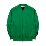 [UNISEX] Fleece-Back Cotton-Jersey and Padded Shell Zip-Up Sweatshirt (Green) (6656649298038)