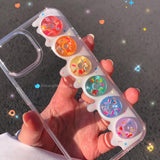 Rainbow sweet donut case