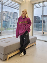 VENTIQUE Toenail embroidery fleece hood 4color (6636692897910)