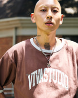Younger Song × VIVASTUDIO Collaboration Ringer College Logo Tee