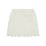 スモールチェリーポップルニットスカート / SMALL CHERRY POPPLE KNIT SKIRT [IVORY]