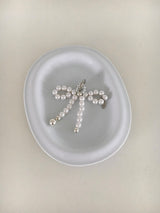 【MADE】 Ribbon keyring _ pearl