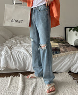 カラーマイレリーフビンテージデニムパンツ/Colmy Relief Vintage Denim