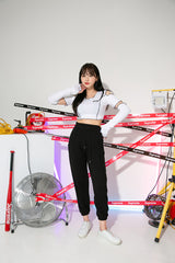 ショルダーウォーマークロップTシャツ / TOP(8994) Shoulder Warmer Crop Tee