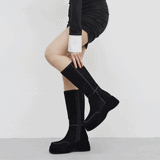 Sophie Velvet Square Long Boots