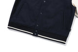 エッセンシャルロゴバーシティジャケット / ESSENTIAL LOGO VARSITY JACKET_NAVY