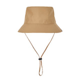 Waterproof String Bucket Hat Beige