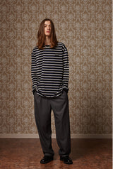 Multi stripe long sleeve T - White/Blue/Black (4622115176566)