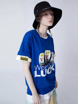 WISH YOU LUCK 1/2 T-SHIRT_BLUE (6582789242998)