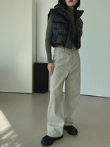 クロップパディドベスト/Crop Padded Best (4color)