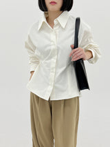 ウエストボタンシャツ / Waist button shirt (4color)