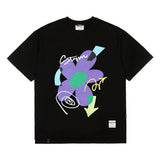 23 フラワーオーバーサイズTシャツ / 23 FLOWER OVERSIZED T-SHIRTS WHITE / BLACK