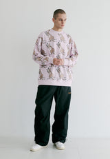 ラッキーオールオーバークルーネック / BSR2223FWPO080 LUCKY ALL OVER CREWNECK PINK
