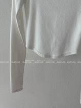 Deep U-neck Napping Cropped T-shirt