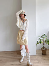 プレッツェルクロップカーディガン / Pretzel Crop Cardigan (4color)