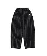 DOTTED-STRIPE BALLOON SWEAT PANTS (Black) / ドットストライプバルーンスウェットパンツ