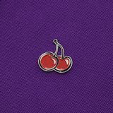 スモールチェリーフレアーピケドレス／SMALL CHERRY FLARED PIQUE DRESS [PURPLE]