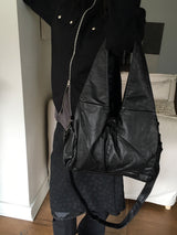 Hijo レザーカットクロスショルダーバッグ