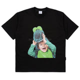 BABY FACE CROCODILE DOLL SHORT SLEEVE T-SHIRT BLACK