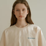 リラックスエンブロイダリーTシャツ/Relax embroidery t-shirt