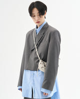 ルシッドクロップラップブレザー / [自主製作] Lucid crop wrap blazer (2 color)