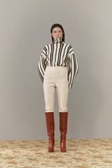 Stripe rib knit