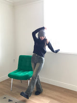 Reese boot-cut denim pants