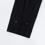 ヘムボタンパンツ / Hem Button Trousers (Black)