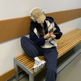 [BELLIDE MADE] Spring version. Raglan color zip-up hoodie