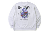 フラワーリボンスウェットシャツ/FLOWER RIBBON SWEAT SHIRT_LIGHT GREY