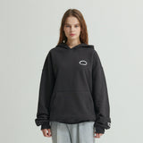 WHATTHE 3D ミックス ロゴ プリント パｰカー/WHATTHE 3D Mixed Logo Print Hoodie (Heavy Sweat) Black