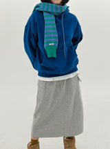 グリークブラッシュフーデッドTシャツ/Greek Brushed Hooded T-Shirt (3color)