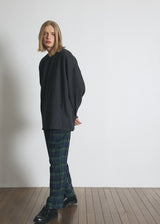 DREAMCATCHER CHECK LOOSE-FIT PANTS (Blue) / ドリームキャッチャーチェックルースフィットパンツ